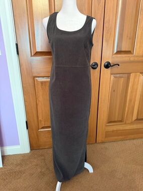 Jessica Howard green velour sleeveless maxi holiday dress womens size 6